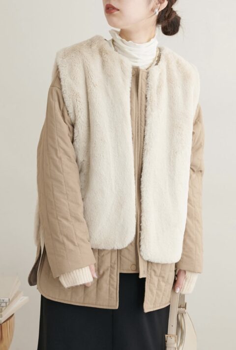 2023年natural couture（ナチュラルクチュール）福袋のファー付きコート